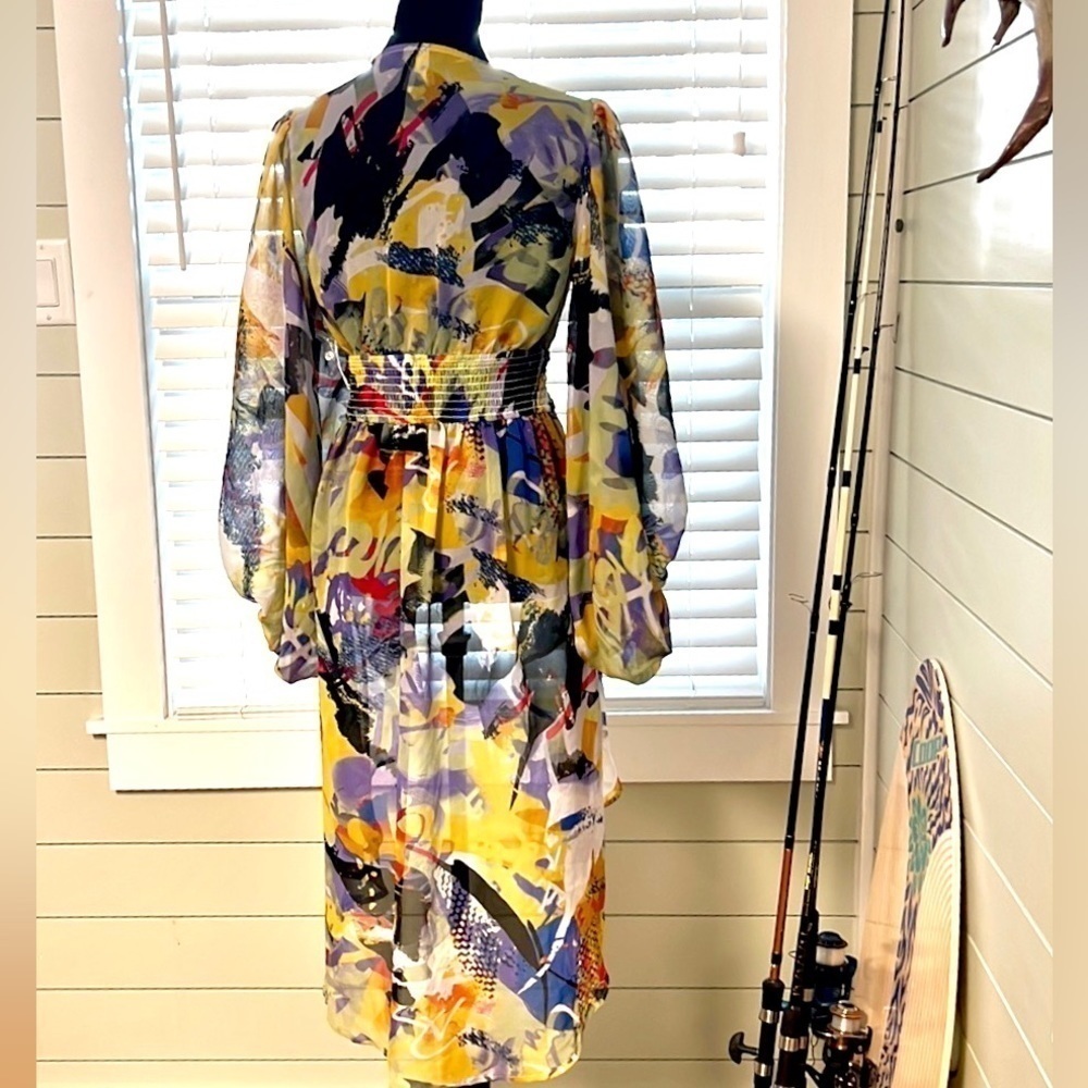 NWT,Live 4 Truth,Small, Fun,Funky &Fab Duster, Secured Button Corseted Middle, S - Picture 7 of 11